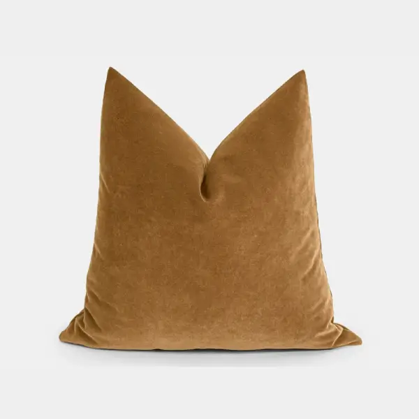 Camel Velvet Pillow Cover