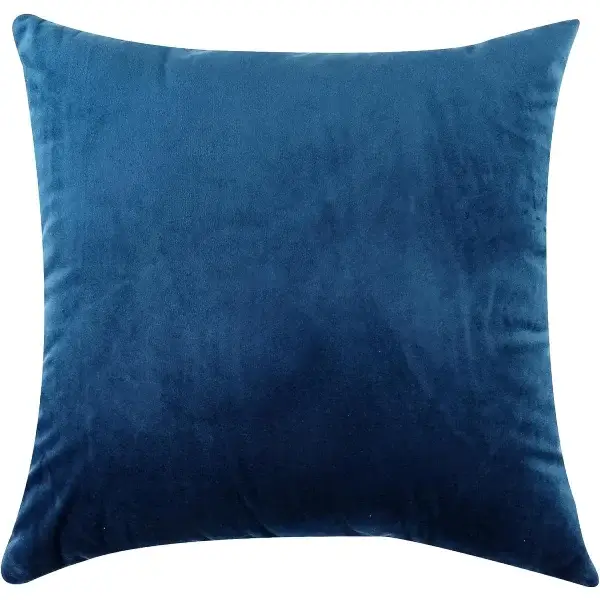 Imperial Blue Velvet Throw Pillow